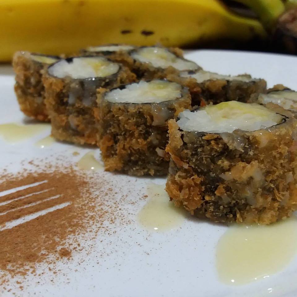 hot roll banana com goiabada